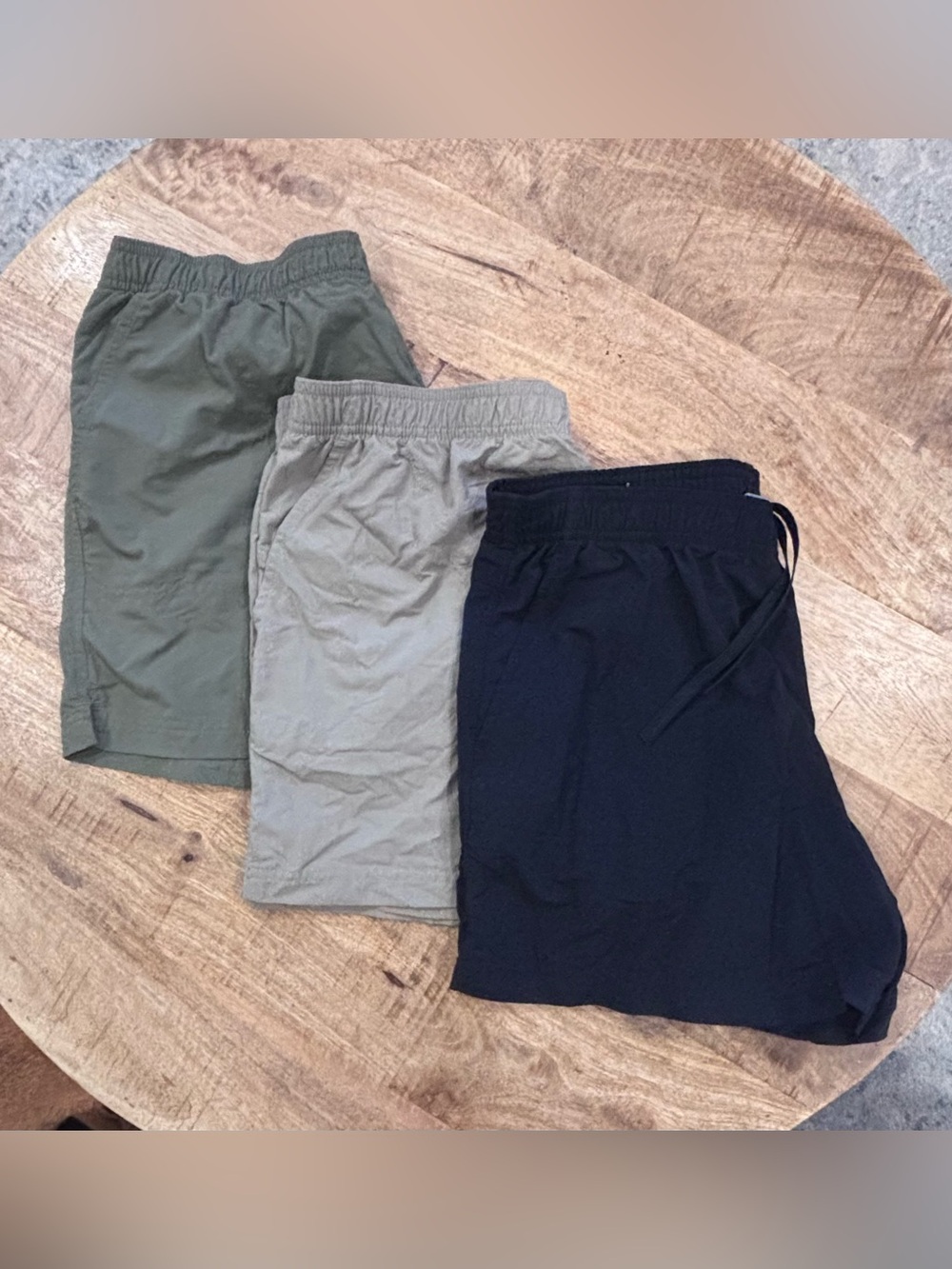 3 Pairs-Columbia Women's Sandy River Shorts- Black, Olive, Khaki Size M 5L